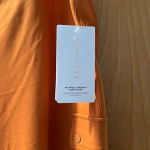 NWT Athleta 2X Delancey Straight Cargo Pant - Light Burnt Orange